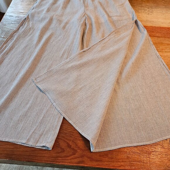 Listicle Striped Wide-Leg Pants - Navy/White - Size Small - Picture 6 of 11